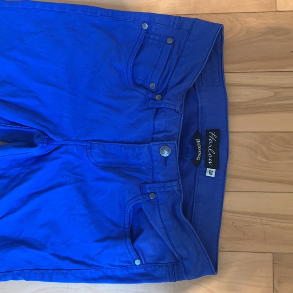 Harlow size 28 skinny jegging in vibrant blue - Picture 2 of 3